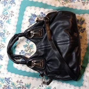B Makowsky Large Leather Satchel